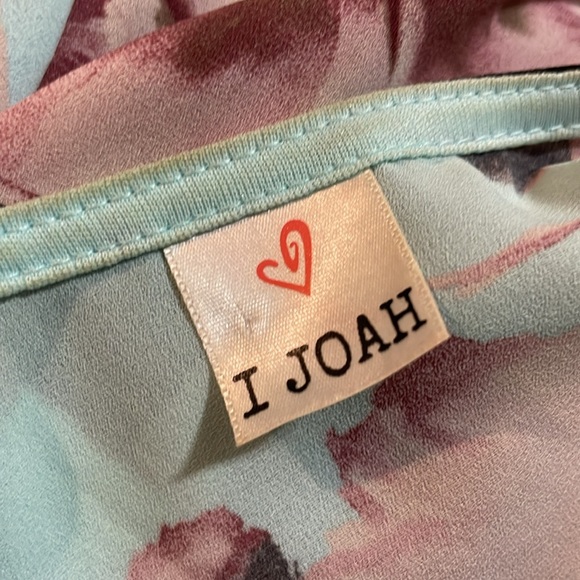 I Joah Pale Blue & Pink Floral Kimono/Cover Up/Cardigan - Picture 5 of 8